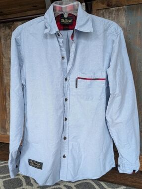 The Vermont Flannel Company Oxford Fitted Shirt Flannel Collar & Cuffs - Men's M